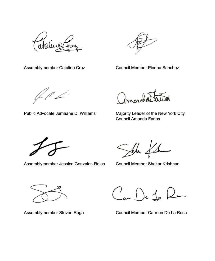 Thank you to the City &amp; State elected officials who joined together to condemn the harsh enforcement tactics inflicted on a street vendor family &amp; child on Sunday

The status quo cannot continue. Thank you for supporting #StreetVendorReform for a fairer, more inclusive economy