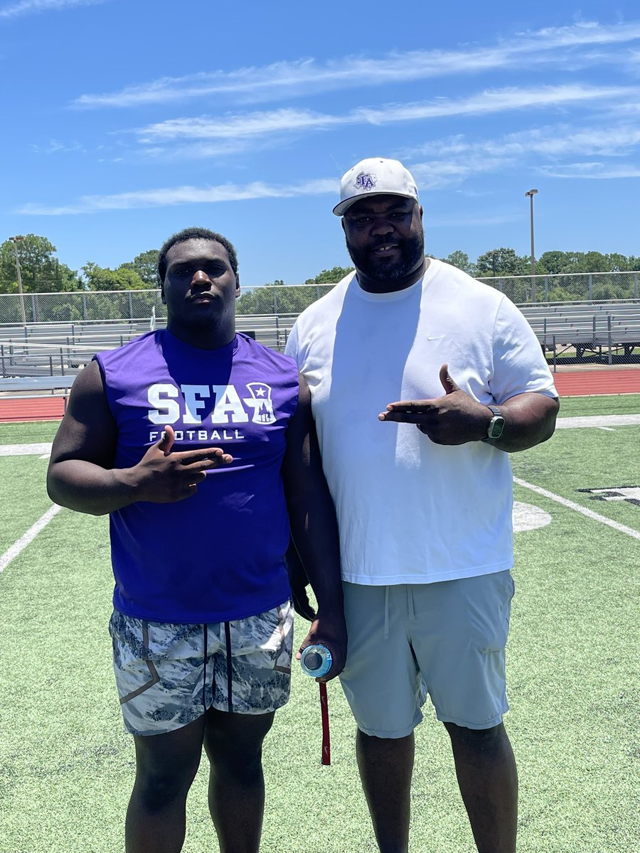 Cameron Colquitt (@cameroncolqui44) on Twitter photo Thank you <a href="/SFA_Football/">Lumberjack Football</a> for having me out. I want to thank <a href="/CoachTyWarren/">Coach “Ty” Warren</a> <a href="/coachmcase/">Michael Case</a> for all the advice and the great competition
<a href="/DeerFootball/">Deer Park Football</a> Thank you <a href="/SFA_Football/">Lumberjack Football</a> for having me out. I want to thank <a href="/CoachTyWarren/">Coach “Ty” Warren</a> <a href="/coachmcase/">Michael Case</a> for all the advice and the great competition
<a href="/DeerFootball/">Deer Park Football</a>