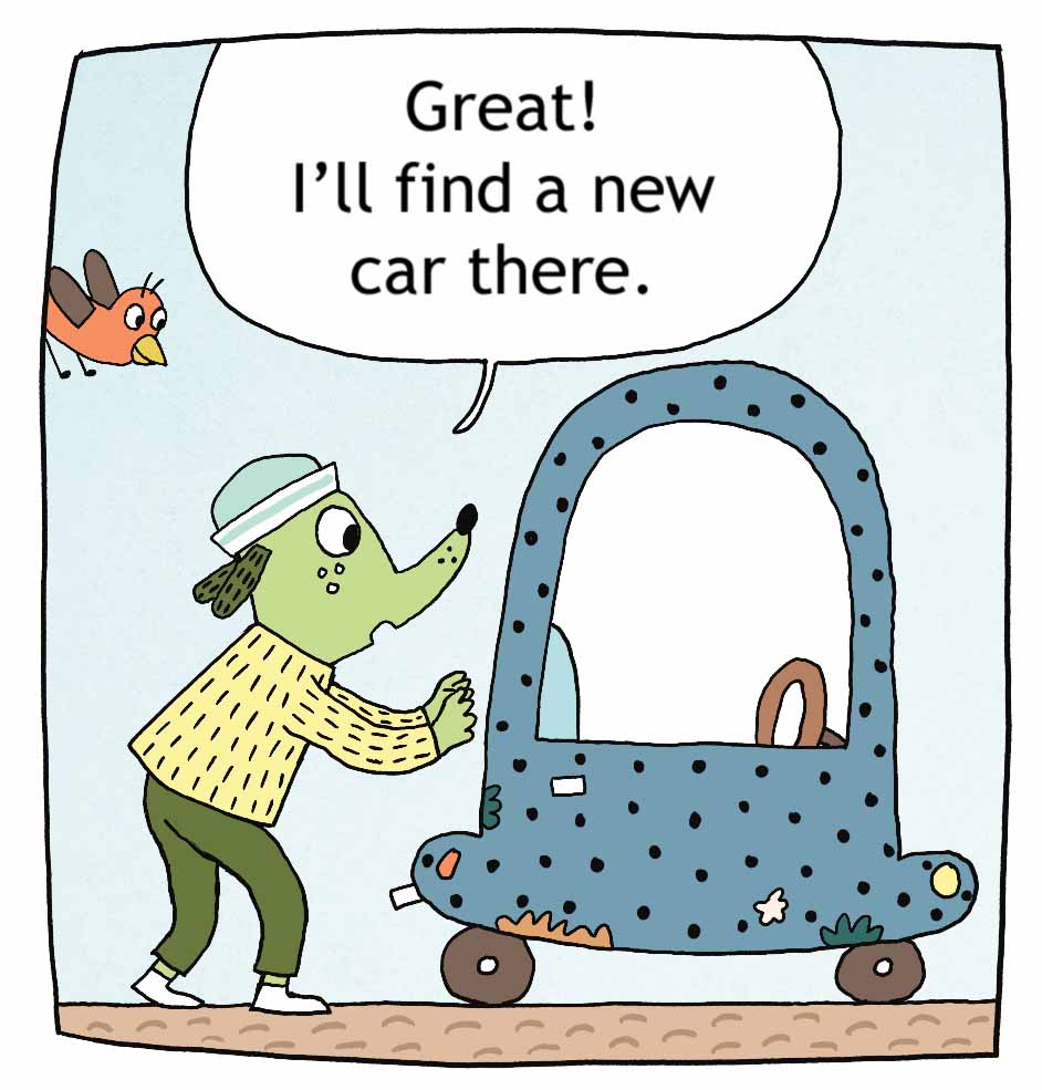 SylvieKant's tweet image. A NEW CAR FOR PICKLE  @ALA_Booklist :
“an appealing animal world with expressive characters, each with a distinctive, silly charm”   “quirky creation that’s certain to delight”  Go Pickle! 

#EarlyReader #Comics #GraphicNovel #ILiketoReadComics

@elawreads  @HolidayHouseBks