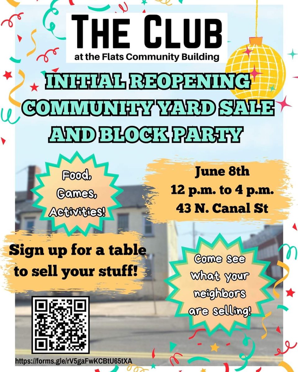 oneholyoke's tweet photo. The Club Initial Reopening
Come join us for our initial reopening of The Club at the Flats Community Building! The event will be on June 8th from 12 to 4. https://t.co/sZAAljuwyB
