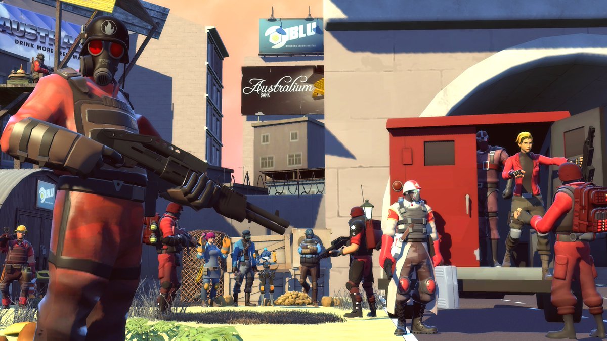 Scoutman1403's tweet image. &quot;Reliable Excavation Demolition Squad 1403 After Taking ahold of a Builders League United Checkpoint&quot;

Took Me a bit longer than i thought it would on this but honestly i&apos;m proud of the result.

First Proper Tf2 Art in a long time.

#Tf2 #garrysmod #sourceengine #gmod #3dartwork