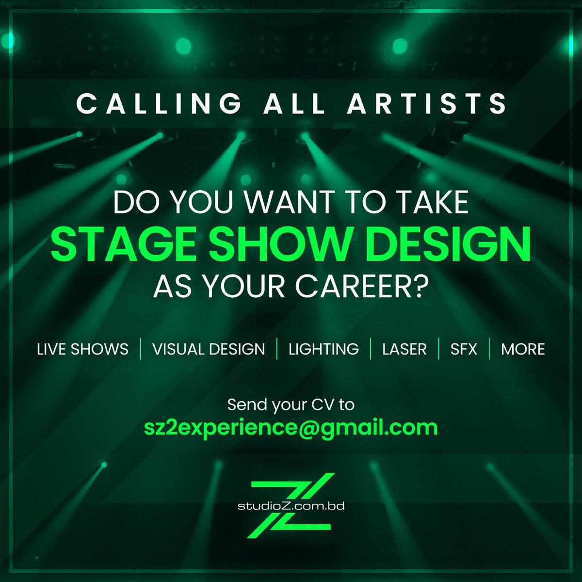 zsabbir's tweet photo. If you know basic : Photoshop, illustrator, premiere pro, after effect
If you are involved in performing art, live performance, or interested in it,
Send you CV and portfolio to - sz2experience@gmail.com

To know about us visit https://t.co/9BfL72h8nu https://t.co/g8OoXpe4x5