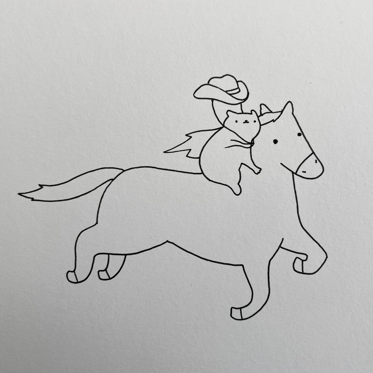 poorlycatdraw's tweet photo. yeehaw https://t.co/U8LifNfUyL
