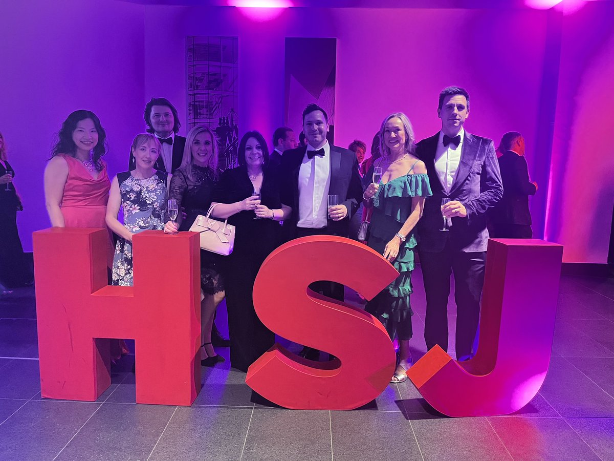 <a href="/HSJ_Awards/">HSJ Awards</a> #hsjdigitawards great to be here with <a href="/HI_NENC/">Health Innovation NENC</a> and West Yorkshire NHS love the atmosphere at the awards!