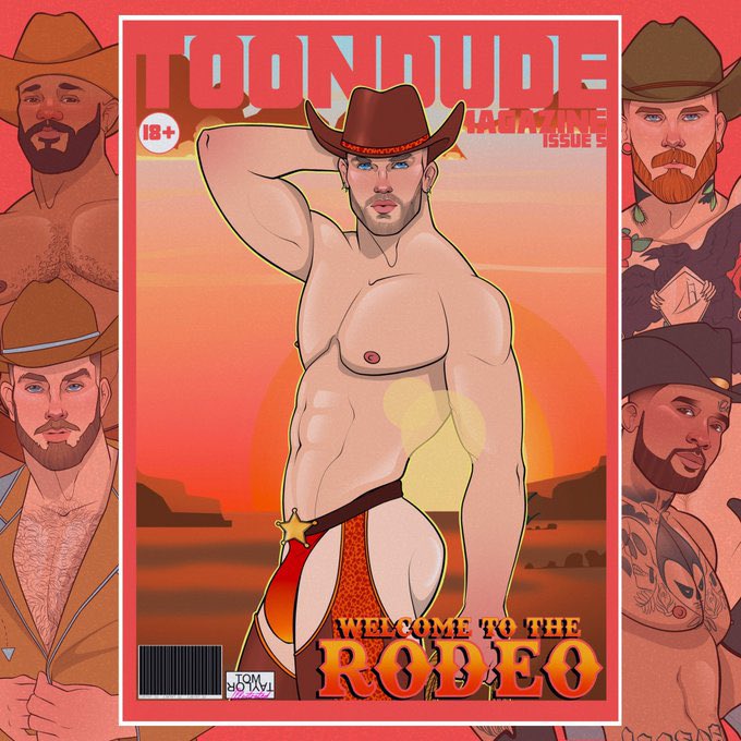 Really excited to have been reimagined as a cowboy for Toondude by <a href="/tomtillustrated/">Tom Taylor Illustrated</a>! Definitely check it out! Oh and there are no briefs inside 😈 

tomtaylorstudios.com/toondude