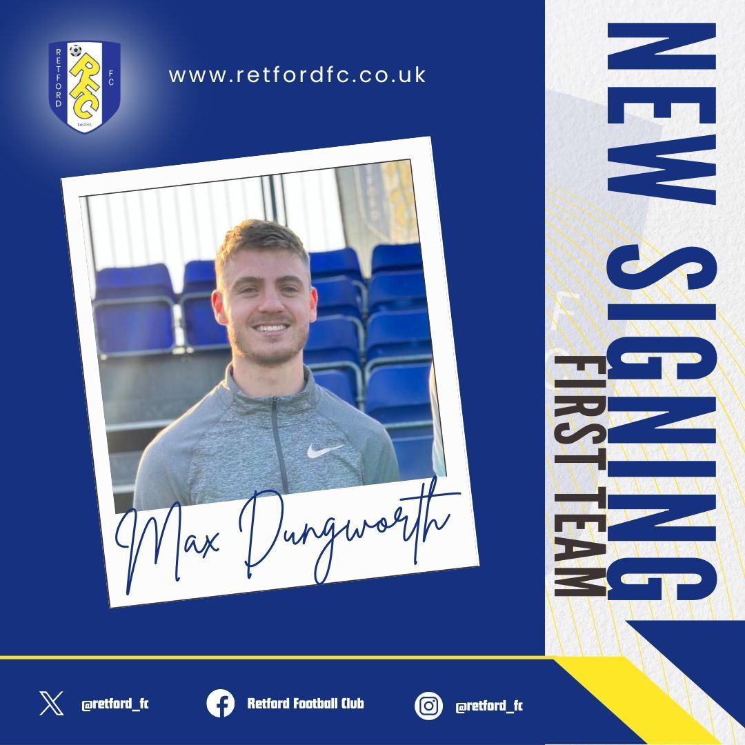 Choughs take it to the Max for their next signing...

Welcome <a href="/dungworth_max/">Max Dungworth</a> !

retfordfc.co.uk
