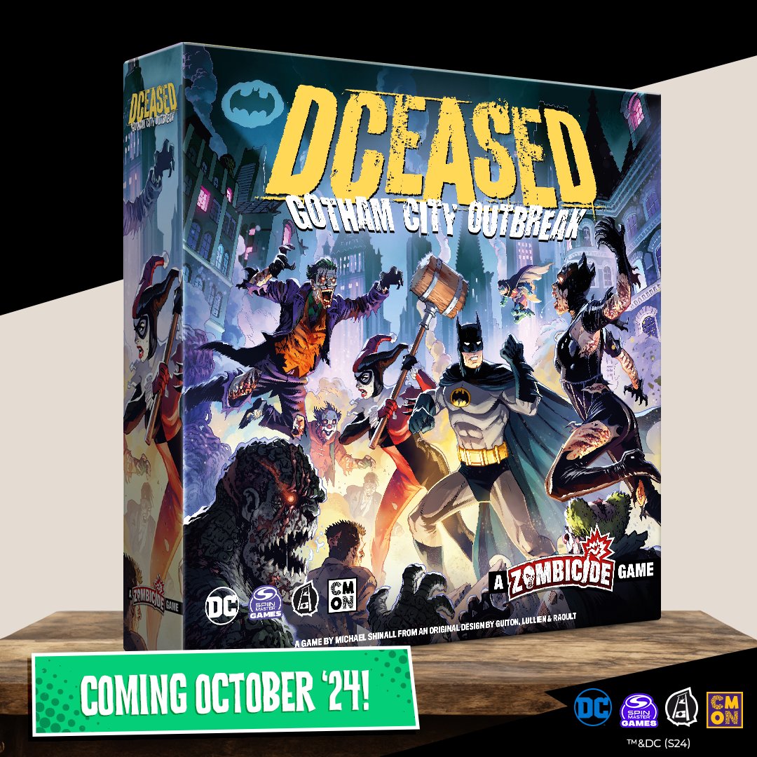 Spin Master Games, DCeased: Gotham City Outbreak, Fait Partie de la Collection Zombicide, Figurines DC Comics à Collectionner, Jeu de société de stratégie, pour Adultes et Adolescents, de 1 à 4