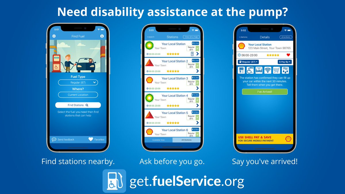 The days of yelling &amp; honking from your car for help are OVER with the @fuelService app, which transforms a potentially flustering situation into an empowering one for drivers with disabilities! Download today at get.fuelservice.org #fuelservice #dontmakemebegforgas