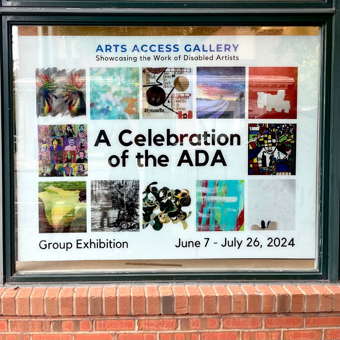 Tomorrow is the day! We hope you'll join us for First Friday and the opening reception of "A Celebration of the ADA". Stop in and see a diverse range of art from paintings, to photography and mixed media pieces.

Opening Reception:
Friday, June 7
6pm to 9pm
Arts Access Gallery