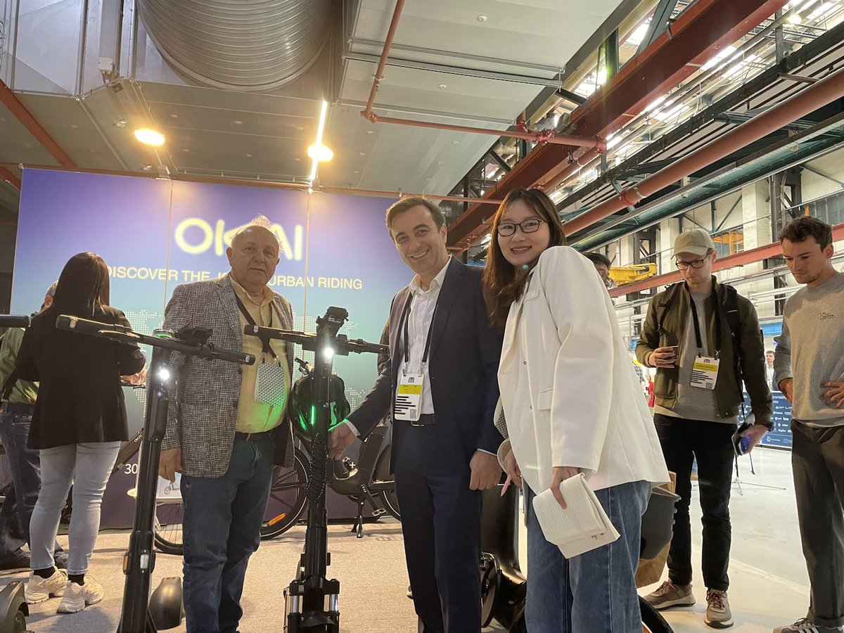 okai_co's tweet photo. Thanks for coming out to Micromobility Europe 2024! It was a great time seeing and connecting with all the fellow enthusiasts and industry professionals!

Hope to see you next year!
#okai #rideokai #MMEurope #micromobility #urbanmobility https://t.co/d2miuL7CV8