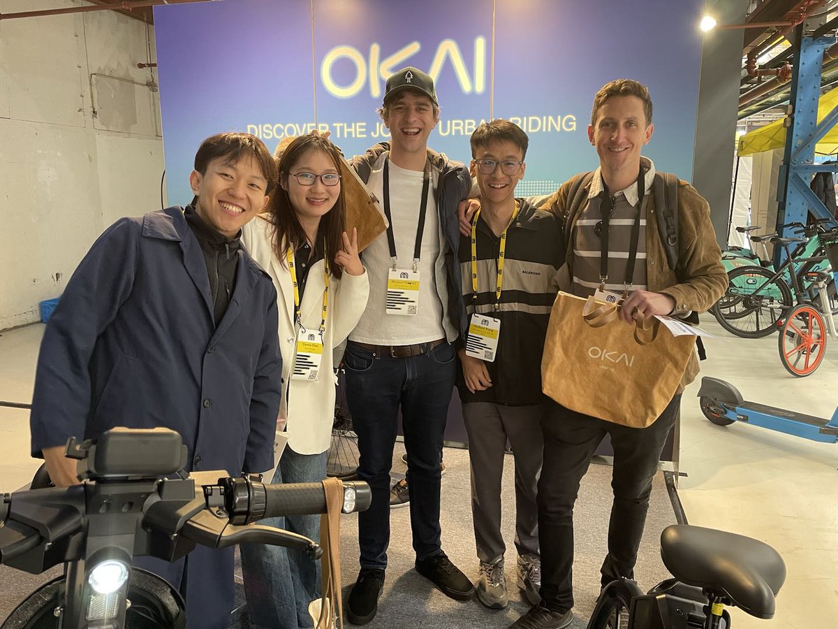 okai_co's tweet photo. Thanks for coming out to Micromobility Europe 2024! It was a great time seeing and connecting with all the fellow enthusiasts and industry professionals!

Hope to see you next year!
#okai #rideokai #MMEurope #micromobility #urbanmobility https://t.co/d2miuL7CV8