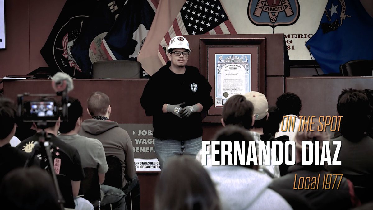 WSCarpenters's tweet image. Fernando Diaz of #Local1977, who found his path into to the #CarpentersUnion through the #CareerConnections Pre-apprenticeship program, a career choice that has already helped him get a start on life. 

To Watch click here 👉 loom.ly/baPmVSg

#WSCarpenters