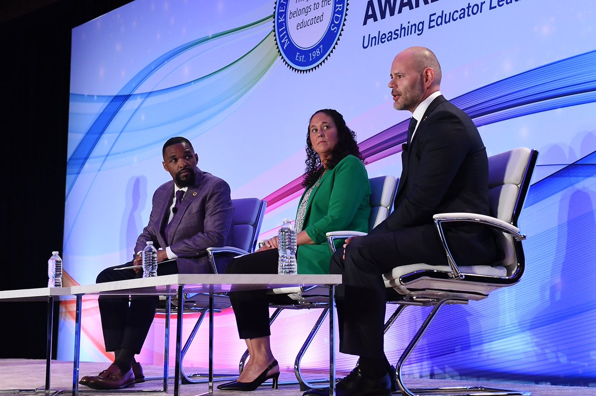 This morning's panel hosted by <a href="/Milken/">Milken Family Fdn</a> and <a href="/NIETteach/">National Institute for Excellence in Teaching</a> Founder Lowell Milken, featuring Omar Duron (AZ ‘19), Aimee Schade (IN’16) and Dr. Johnny Walker (TX ‘23), offered invaluable insights into how formal #teacherleadership roles and coaching structures help retain talented