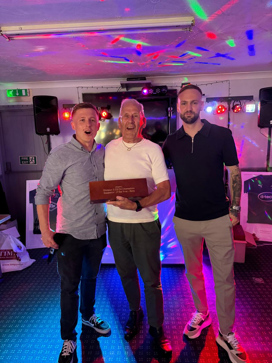 WMFC 23/24 Unsung hero award 🏆 for all his support and hard work behind the scenes. We thank you Rexy 🫡💙