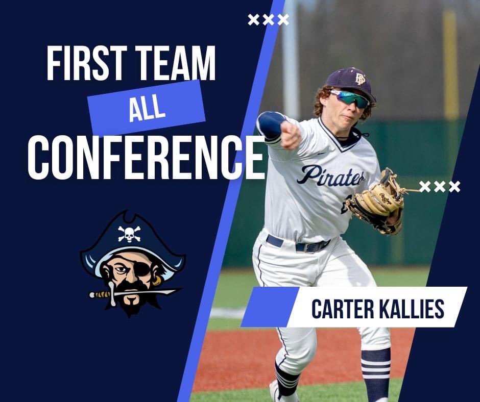 Bay Port Baseball (@bayportbaseball) on Twitter photo Congrats to <a href="/KalliesCarter/">Carter Kallies</a> for being named 1st team all conference in the <a href="/frccathletics/">Fox River Classic Conference</a> #PiratePride Congrats to <a href="/KalliesCarter/">Carter Kallies</a> for being named 1st team all conference in the <a href="/frccathletics/">Fox River Classic Conference</a> #PiratePride