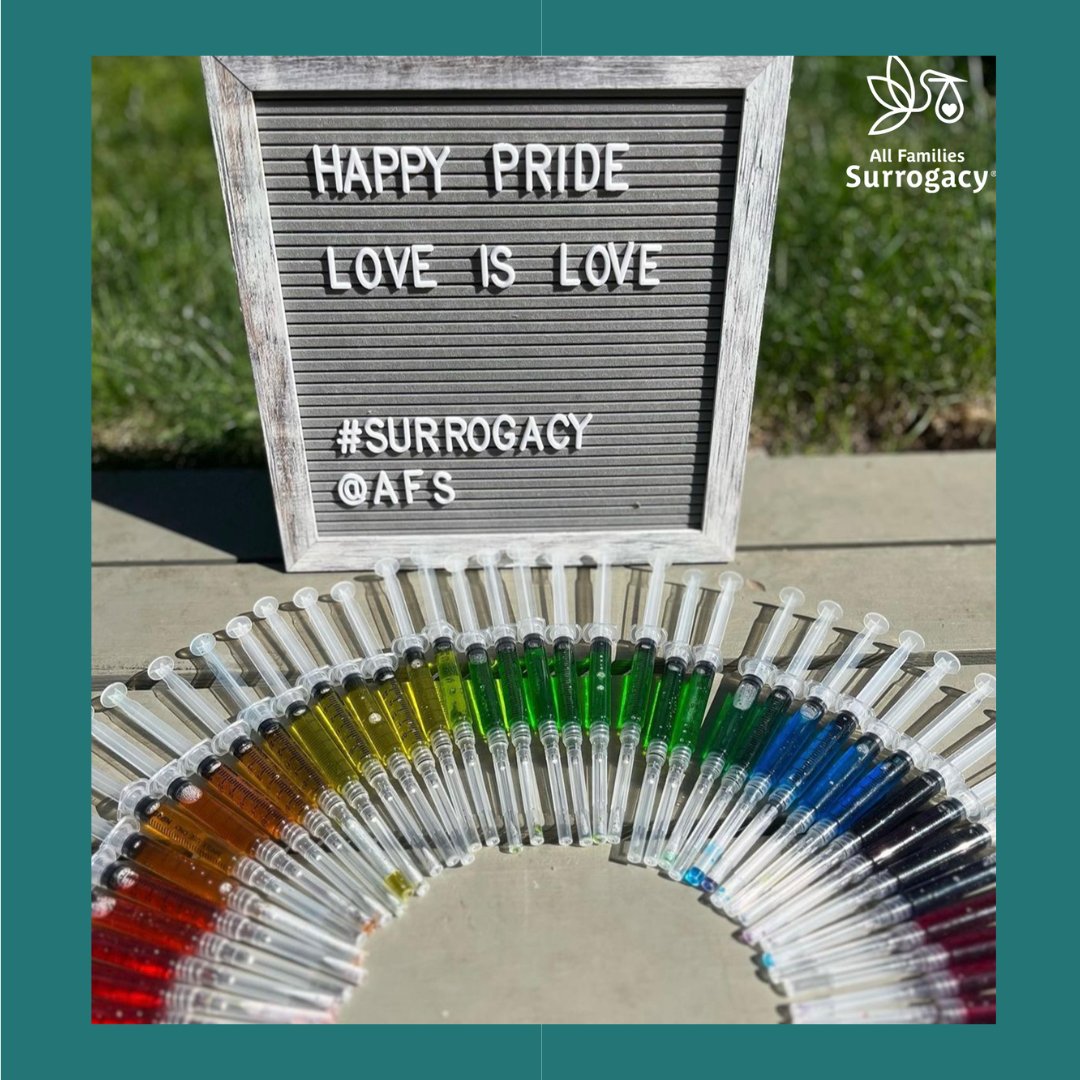 AFSurrogacy's tweet photo. Happy Pride🌈 

All Families Surrogacy proudly provides unwavering support and celebrates our LGBTQIA+ community, clients, friends, and allies. Their journeys inspire us daily, and we're honored to help build forever families alongside them through surrogacy. https://t.co/Dt6iUDnfxH
