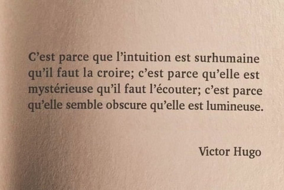 Believe in the mystery of #Intuition