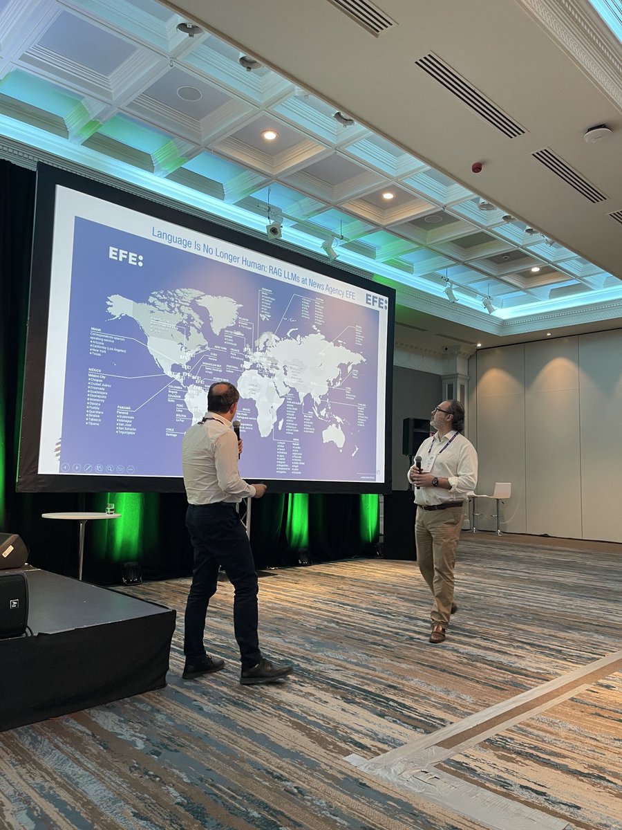 Presenting with news agency #EFE at ⁦<a href="/LocWorld/">Localization World</a>⁩ 51 Dublin - how machine translation has improved processes