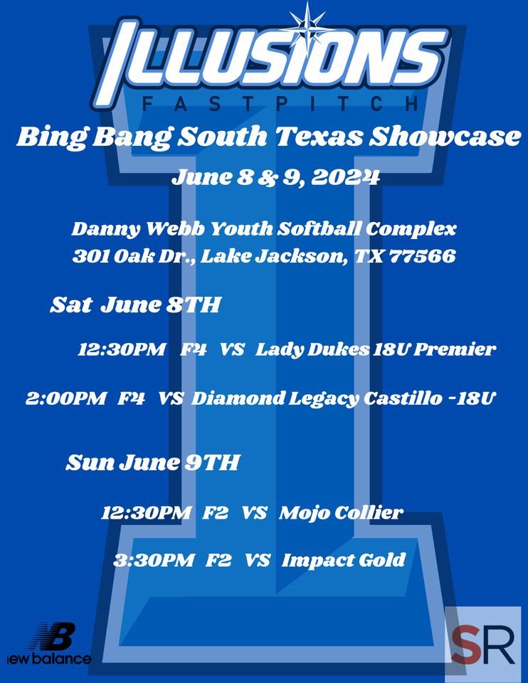 Weekend schedule @ Big Bang Summer Kick off in Lake Jackson <a href="/UTDCometSB/">UT Dallas Softball</a> @UHVJAGUARS <a href="/Fins_Softball/">Alvin College Softball</a>
