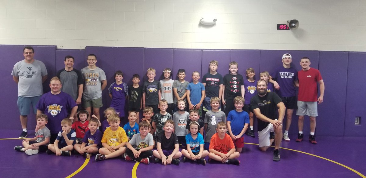 AvonWrestlingOH's tweet photo. Thank you everyone for a great wrestling camp. The kids worked hard and played hard. Thanks to the Avon coaches and high school wrestlers Kane, Trey, Eian, and Sean  for helping pay it forward. https://t.co/NG8d6h0LEQ