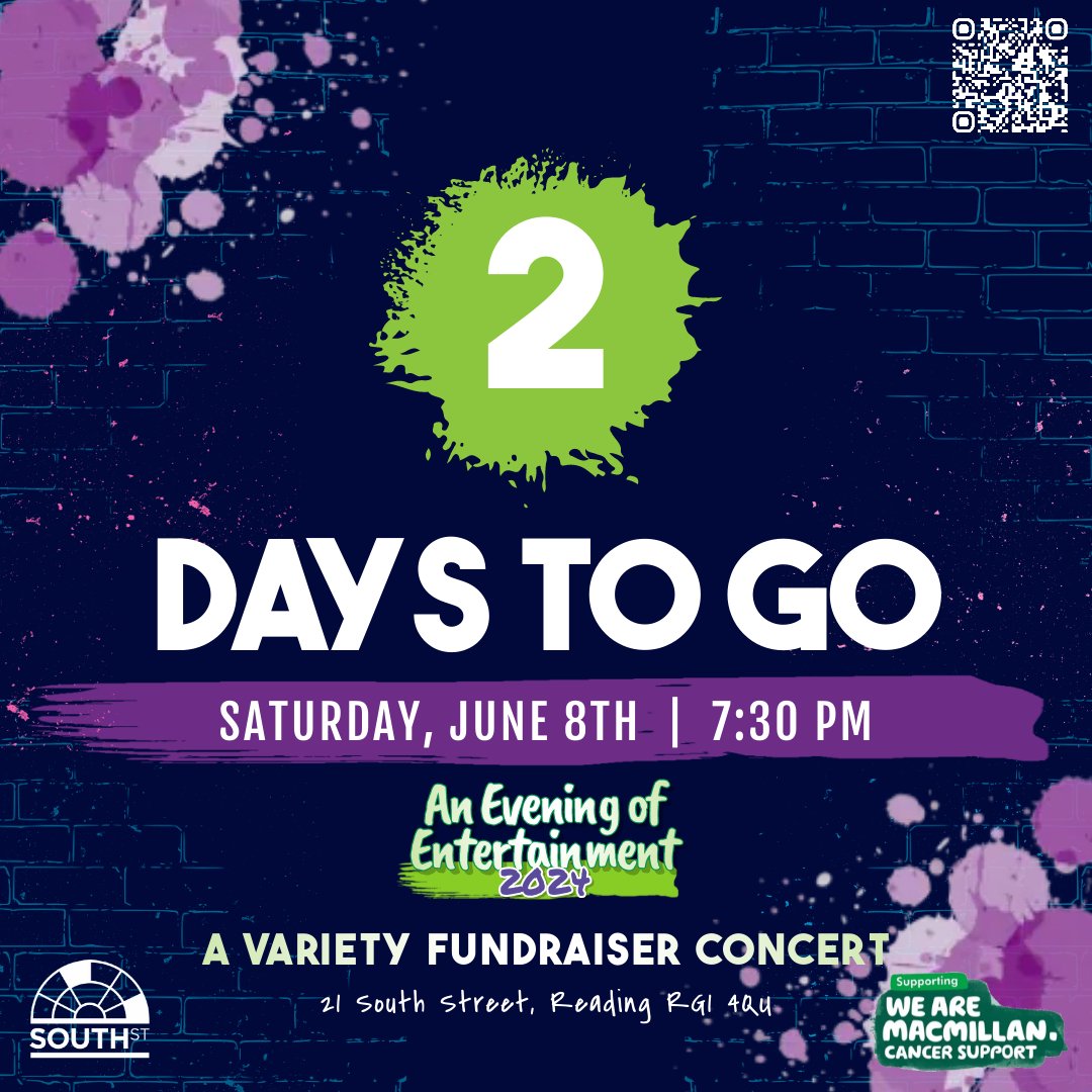 So close now...please come &amp; support if you can. The acts are all set to go, &amp; boy, we've got a great lineup

whatsonreading.com/venues/south-s…

#charity #fundraiser #liveentertainment #localtalent #music #dance #magician #steelpan #rap #wearemacmillan #macmillancancersupport #supportlocal