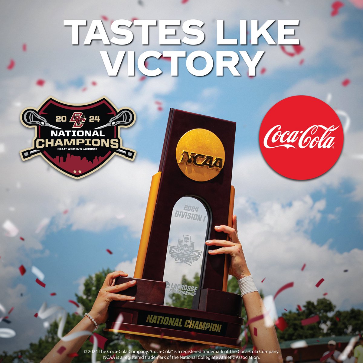 Congratulations to <a href="/BCwlax/">BC Women's Lacrosse</a> on their National Championship win!

Coca-Cola is a proud partner of BC Athletics.