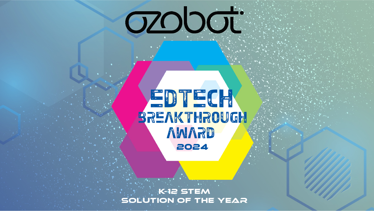 Ozobot's tweet image. We are thrilled to announce the Color Code Magnets have received the EdTech Breakthrough Award for Best K-12 STEM Solution of the Year category! 🏆

Stock up for your classroom today at shop.ozobot.com. 🧩

#ColorCodeMagnets #EdTechBreakthrough #STEMEducation