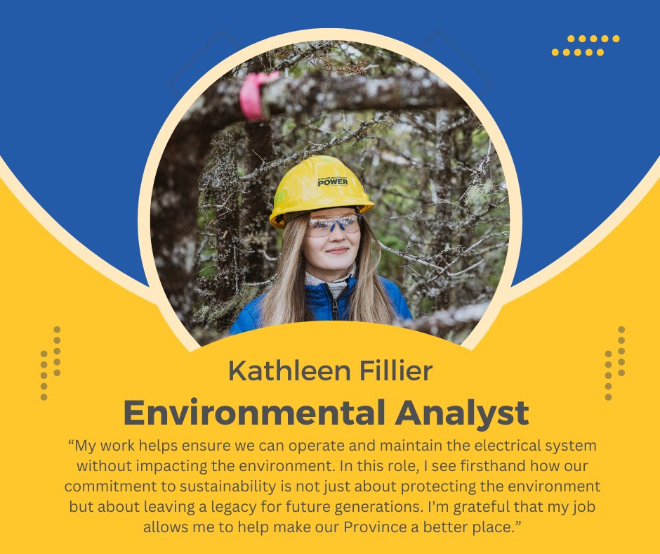 NFPower's tweet image. It's Environment Week, and we're spotlighting our incredible Environment &amp;amp; Sustainability Team. Hats off to all of our dedicated employees like Kathleen Fillier, Environmental Analyst, for taking action today and making a difference for tomorrow. #EnviroWeek #GreeningOurFuture