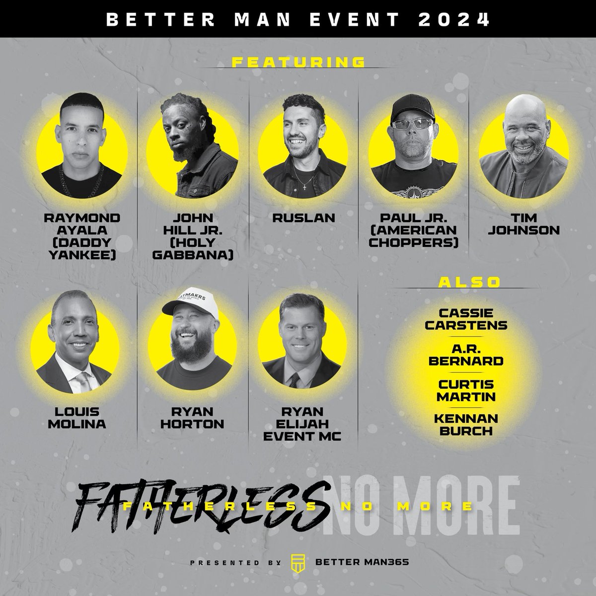 EXCITING NEWS! Join us JUNE 15, 2024! Seating is very limited and we will sell out quickly! Don’t miss out! Secure your spot now at BetterMan365.com!  Registration Link in bio #bettermanevent #betterman365 #fatherlessmore #bme2024