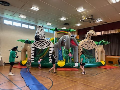 Today was a great day to be a Gecko!  Our play day included bubbles, parachute, games and a huge bouncy castle!  Wahoo!  Some tired Geckos tonight!  #gesnerrocks <a href="/ASDWLimelight/">ASD-W Limelight</a>