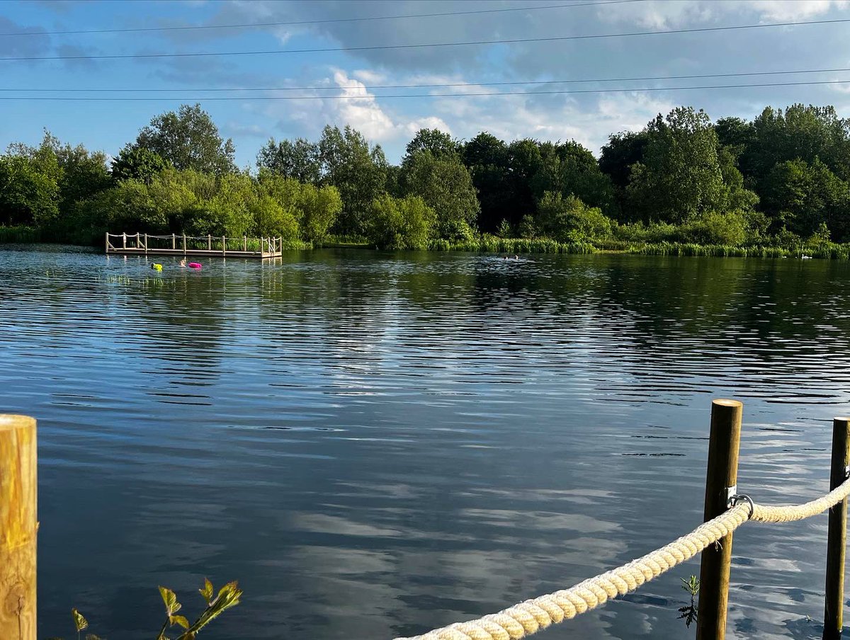 The best evening wild swim ❤️