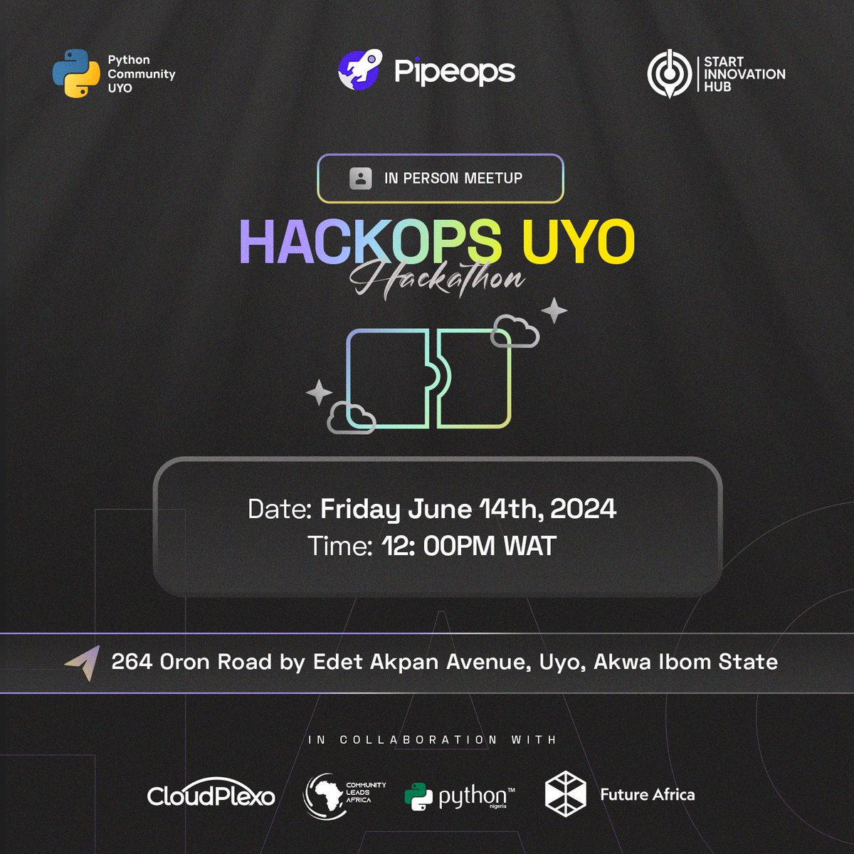 PythonUyo's tweet image. What are you building with @pipeopshq
Anticipate in our upcoming in person Meetup.
#pipeOps #pythonuyo #python #hackathon