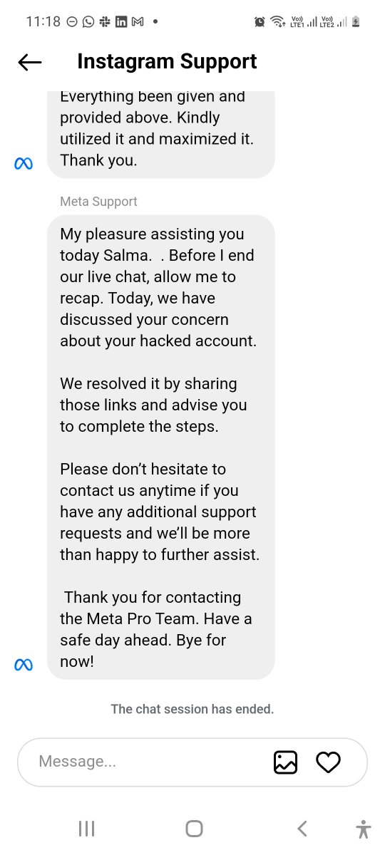 mohamed_riddler's tweet image. Hey @Meta @facebook @MetaNewsroom I want to complain against your Paid support team who just hang up on me when I told him his solution didn&apos;t work! Not even giving me second to reply and repeat that solution doesn&apos;t work. 3 out of 3 done it so far!
And this PAID support!!!