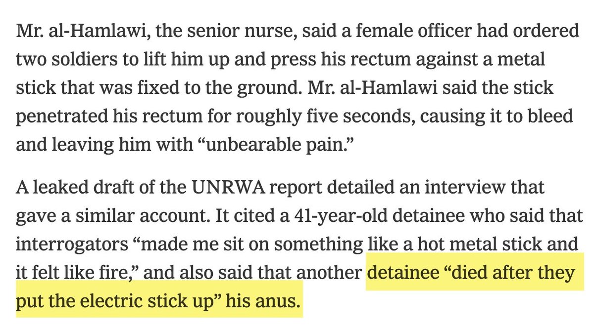 ihcentoo's tweet image. Add to the long list of torture methods the IOF uses against Palestinians: sodomy.

'Israel' officers sodomized Palestinian captive to death at one of their concentration camps.