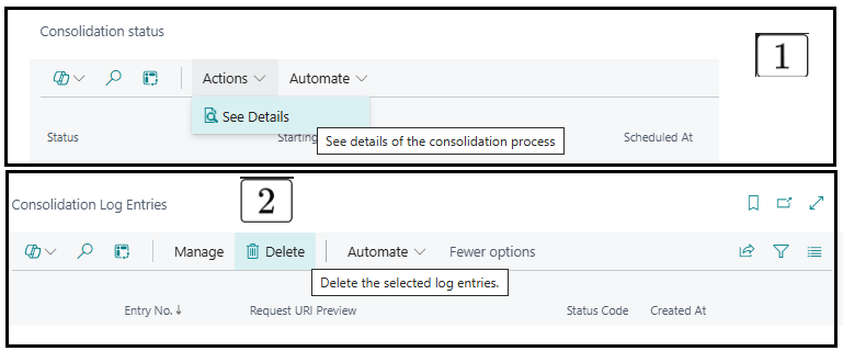 gdrenteria's tweet photo. #businesscentral #msdyn365bc #d365bc #minorupdate #consolidation
📣 Business Central 24.1: Improvements in Company Consolidation.💡
1️⃣ New page: Consolidation Process Details.
2️⃣ New pages and table: Consolidation Log Entries.
🔍 https://t.co/YbnxIWLNaT https://t.co/IT7eGG7ALf