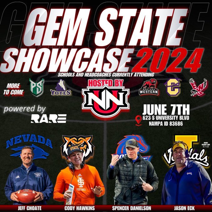 Super excited to compete in the Gem state Showcase tomorrow! 〽️🏈