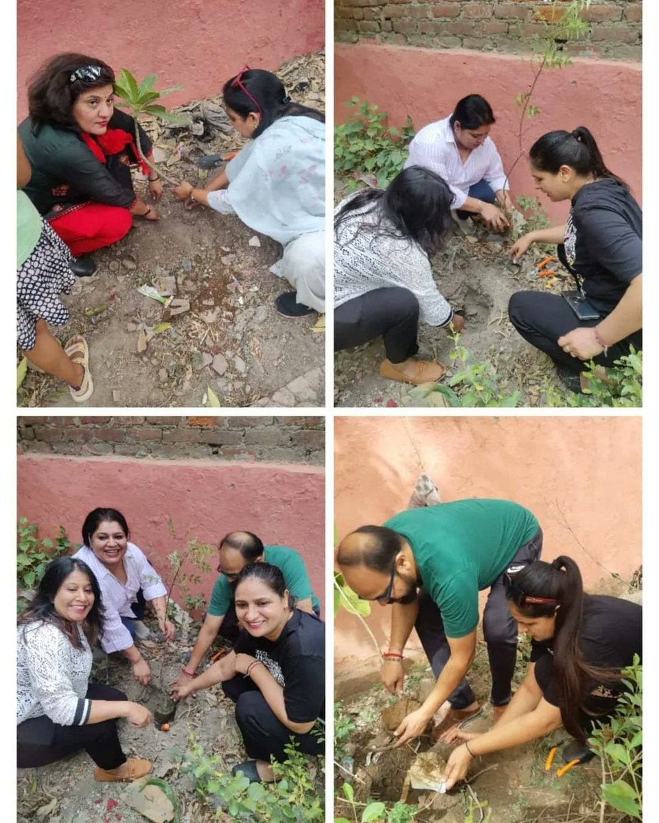 india_iap's tweet photo. On World Environment Day, IAPWC Ghaziabad District organized tree plantation drive in the locale of Vaishali, Ghaziabad. Local residents actively participated by generously contributed their time to plant a diverse array of trees. https://t.co/PRd1BjH16A