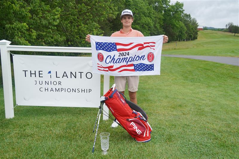 Hometown hero! 

Jack Albert (-18) shoots #TheLantoJr tournament record with his wire-to-wire victory in his hometown.