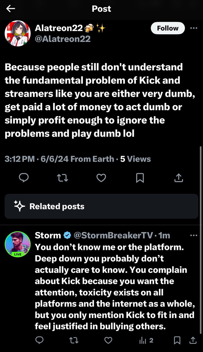 Fun fact, I made more at Twitch with bits and ad rev. I chose Kick bc I believe in Eddie, the devs, the Kick team and the direction we are heading. 

There are WAY more good streamers and communities than bad on Kick. 

I’ll gladly take the hate though to feel free to be me. 🫶🏻