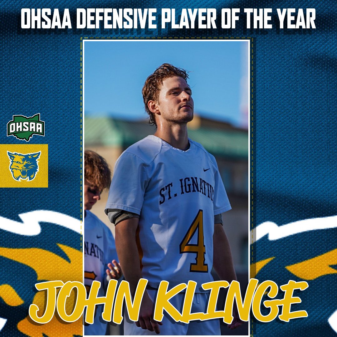 A fantastic group of young men to represent our program. 

John Klinge - Defense - AA honors as well as D1 OHSAA DPOY. 
Stephen Tirpak - SSDM - Academic AA honors as well as The Bob Scott Award. 
Nathan Smith - LSM - AA honors.