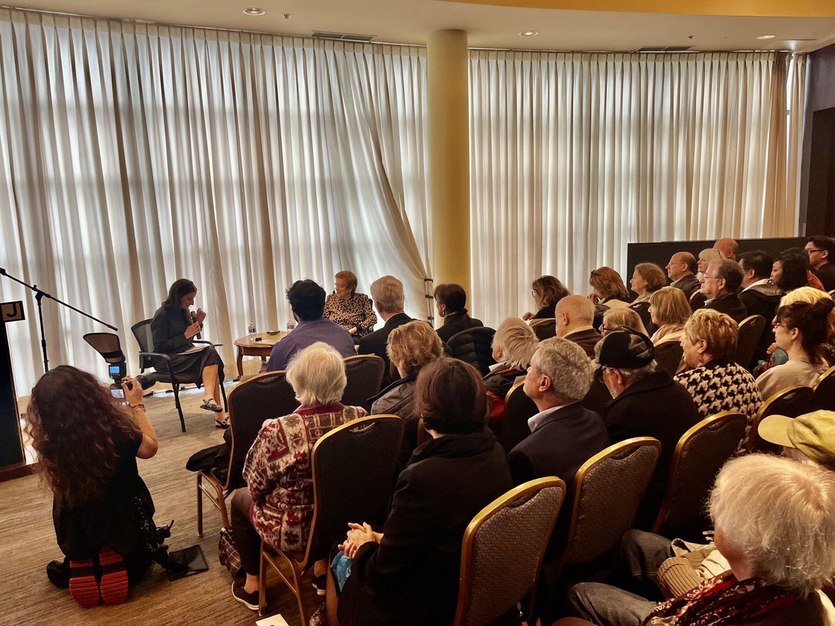 theVHEC's tweet photo. Thank you to all who joined us last week for the launch of A Mother to My Mother by Malka Pischanitskaya, published by @AzrieliMemoirs. With over 100 attendees, it was an unforgettable morning underscoring the importance of remembering and preserving Holocaust survivors' stories. https://t.co/QsFNqdxlKK