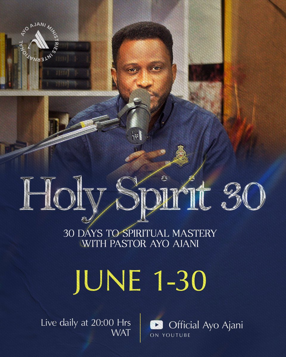 petraccglobal's tweet photo. As we prepare for Rain Conference 2024, God’s Servant, Pastor Ayo Ajani has been teaching us on the Holy Spirit.
Everyone needs to hear this message! Tweet something you have learnt about the Holy Spirit with the hashtag #HS30.
It is 30 Days of immersion in the Holy Spirit! https://t.co/2Xg0C6eJiT