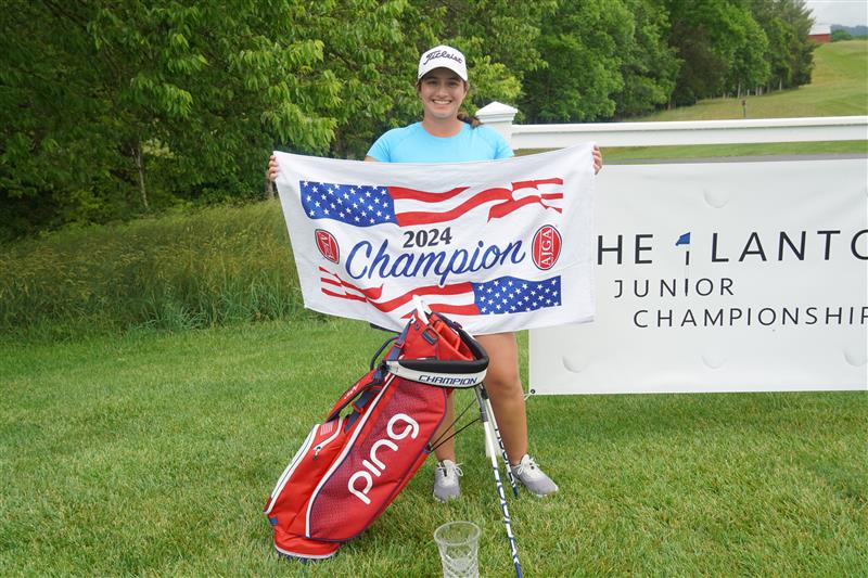 Wire-to-wire in for her first career win! 🏆

Emerson Dever (-3) leads all three rounds of #TheLantoJr in route to her first AJGA victory.