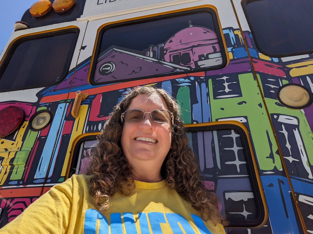 The Bookmobile has arrived! We will be at the MLK center until 3:30. Come see us!