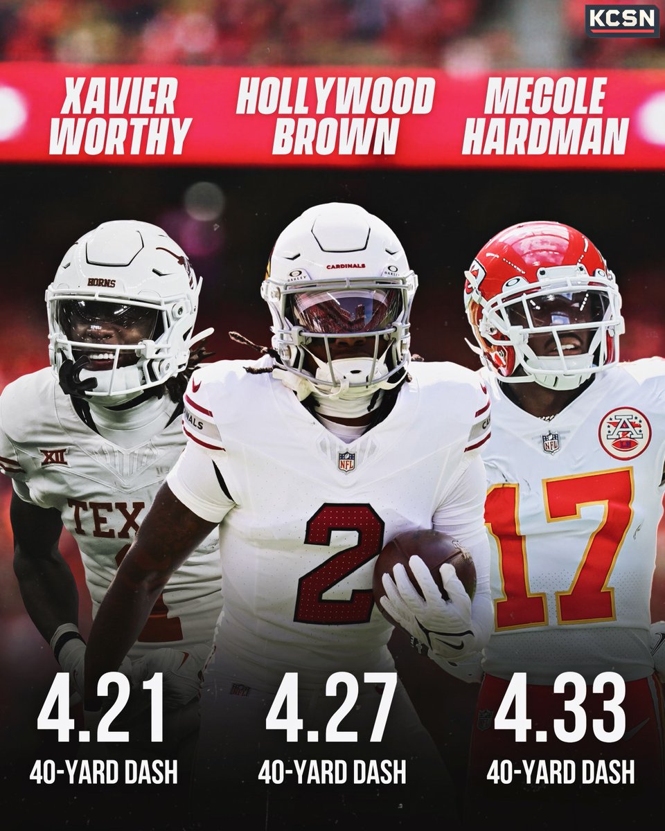KCSportsNetwork's tweet photo. The Chiefs WR room has some SPEED 😮‍💨 https://t.co/zxHe4lTstg