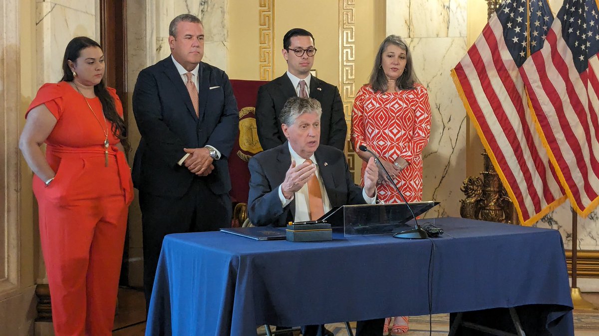 Devine009's tweet photo. Forward motion for on-going gun legislation at Rhode Island State House. Thank you to all the dedicated advocates who have worked hard to push these bills through the @RIHouseofReps & @RISenate for signage by @GovDanMcKee #SafeStorage #sensiblegunlegislation @RICAGV1 @MomsDemand https://t.co/yjGDFwjLcL