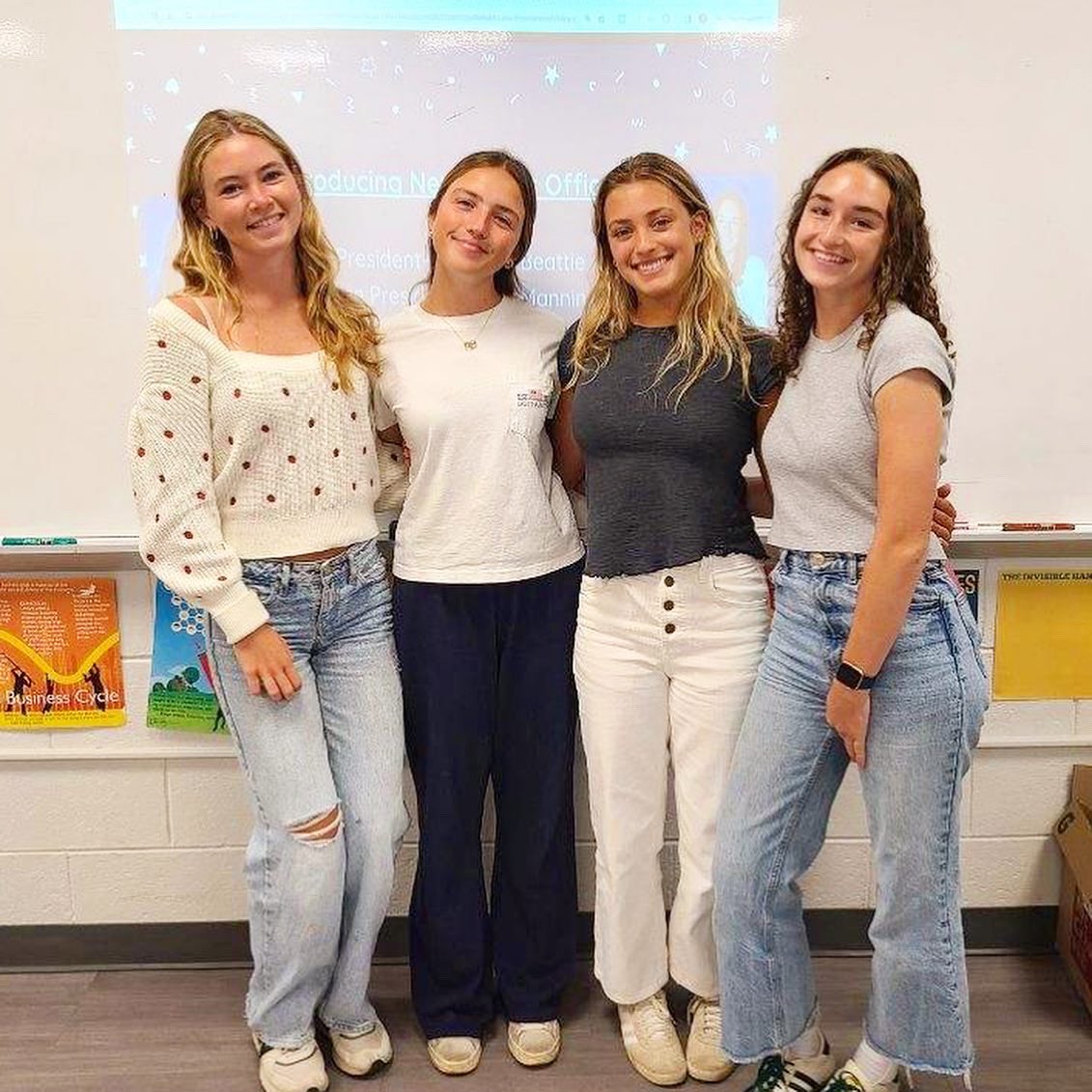Congrats to the newly elected SGA officers for 2024-2025!

President- Christina Beattie
VP- Anna Mannino
Secretary- Chloe Dengler
Treasurer- Gus Lyle

Thank you so much to our current SGA president, Phoebe! We will miss you!