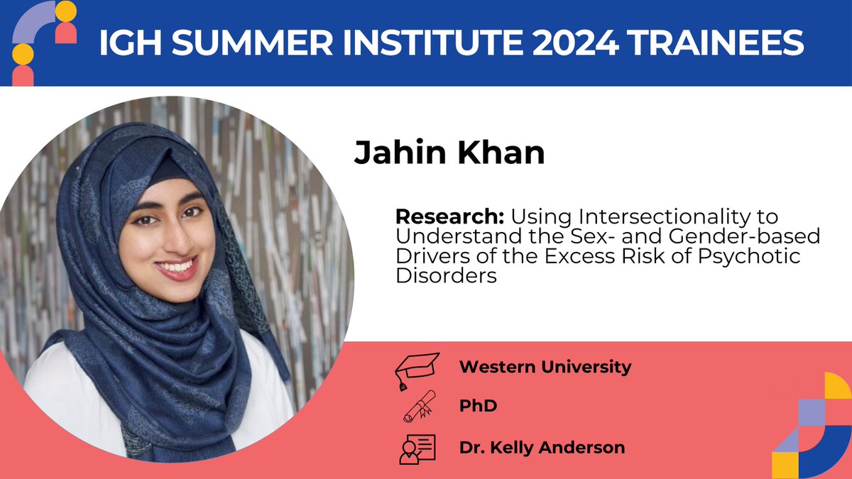 Meet the IGH Summer Institute 2024 cohort!

🔬Jahin Khan, Western University

Learn more ▶️ bit.ly/4as7u5X

#IGHSummerInstitute24
