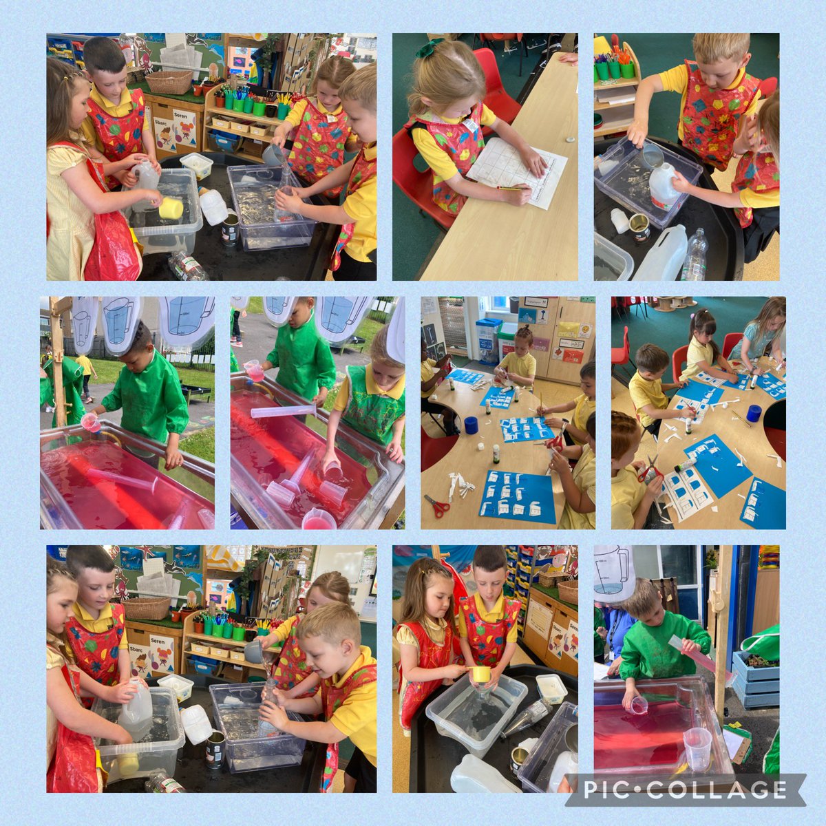 Hwyl yn dysgu mesur dŵr! Fun measuring water! 💦💦<a href="/YsgolPenyPil/">Ysgol Pen y Pîl</a>