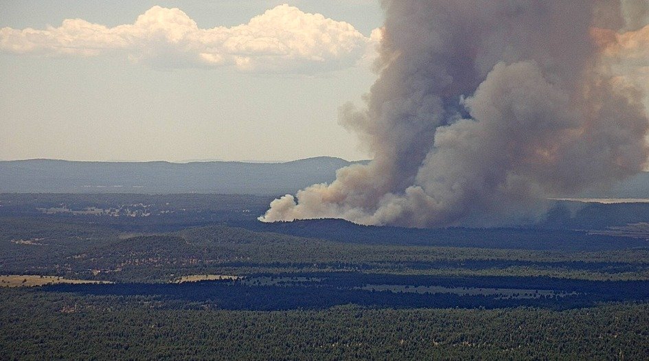 Resources are responding to a 100-acre wildfire on Camp Navajo located 9 miles west of Flagstaff. 

The Bravo Fire was reported at 11 a.m. today and resources responding to the incident include the Arizona National Guard, one Hotshot crew, two hand crews and one engine. 

The